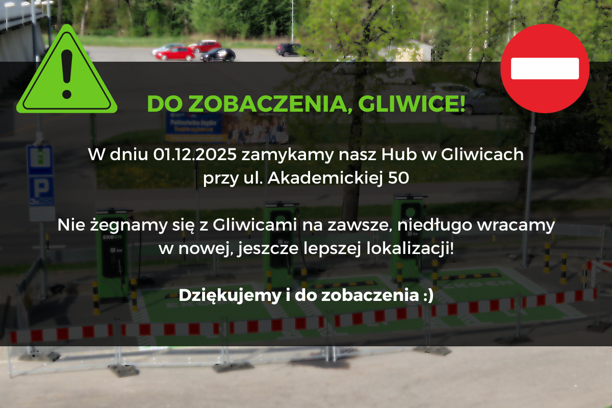 "HUB Gliwice nieczynny"